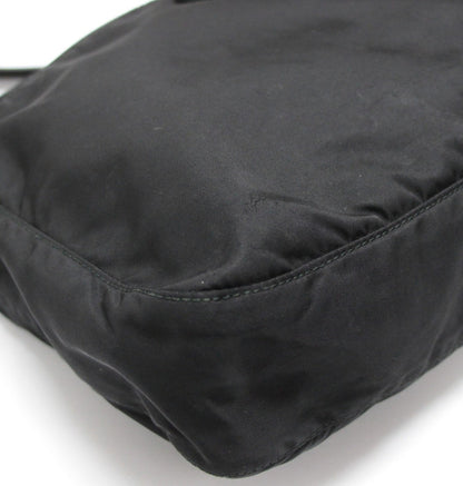 PRADA Triangle Logo Nylon Bag Black
