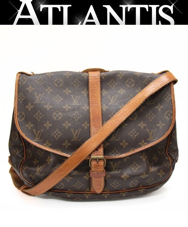 Louis Vuitton Saumur 35 Monogram Brown Mules
