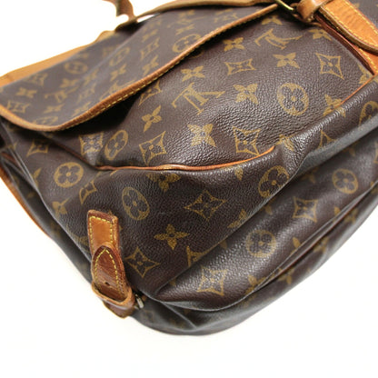 Louis Vuitton Saumur 35 Monogram Brown Mules