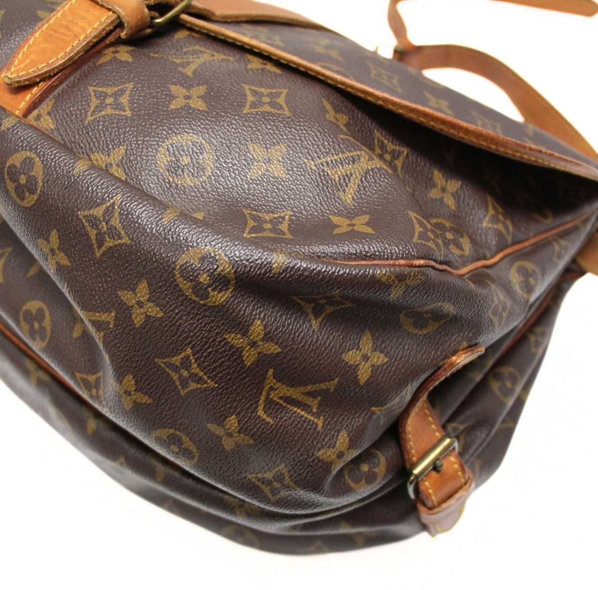 Louis Vuitton Saumur 35 Monogram Brown Mules
