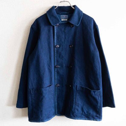 BLUE BLUE JAPAN Sashiko P-Coat Jacket Indigo Size L