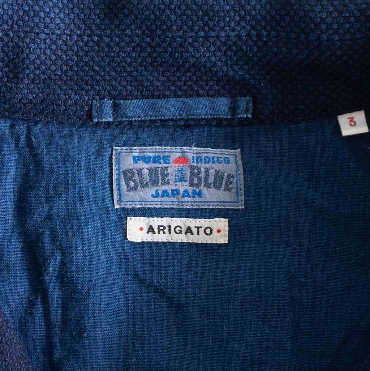 BLUE BLUE JAPAN Sashiko P-Coat Jacket Indigo Size L