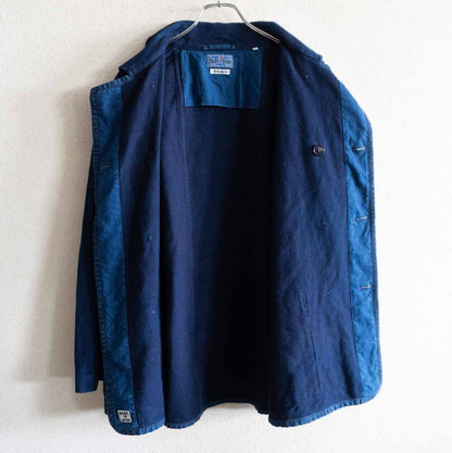 BLUE BLUE JAPAN Sashiko P-Coat Jacket Indigo Size L