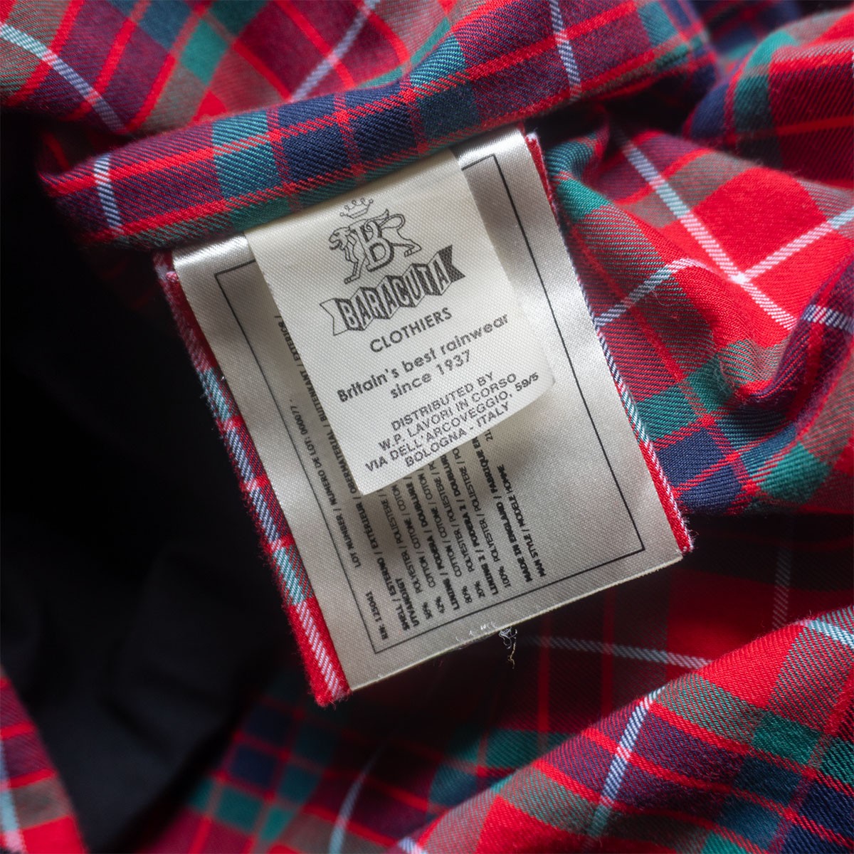 BARACUTA G9 Harrington Jacket Black English-made Size S