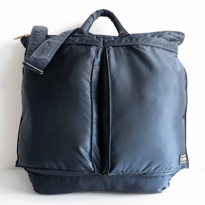 PORTER TANKER Nylon 2-Way Helmet Bag Iron Blue Size ONE SIZE
