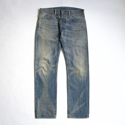 RRL Austin Wash Low-Straight Distressed Denim Size 32×32