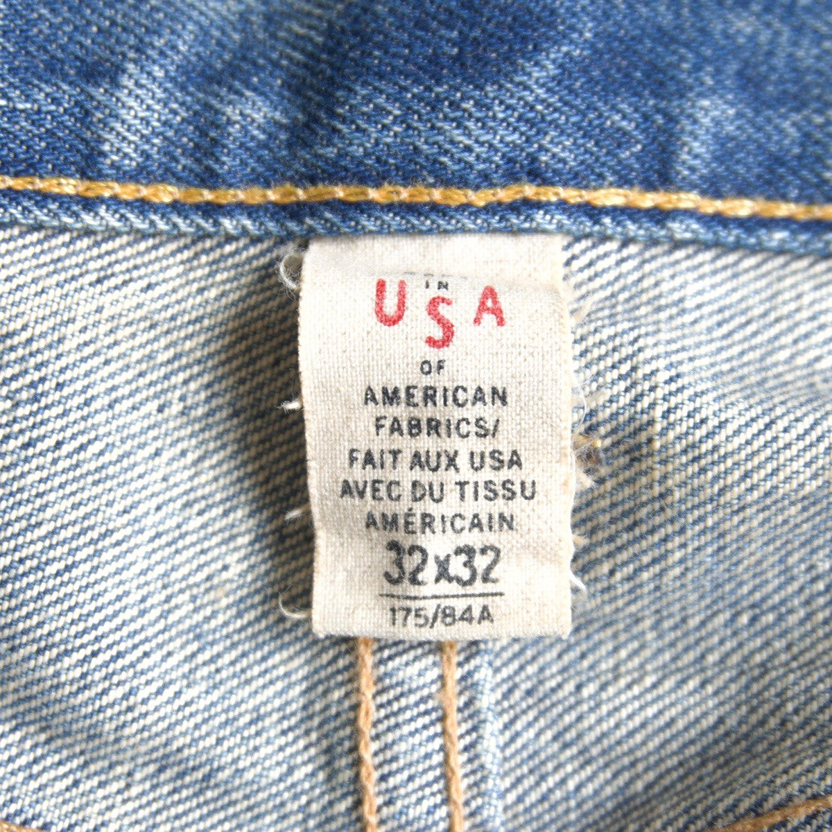 RRL Austin Wash Low-Straight Distressed Denim Size 32×32