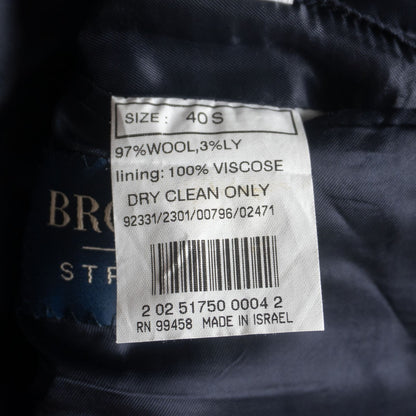 BROOKS BROTHERS Navy Blazer Gold Buttons Size 40S