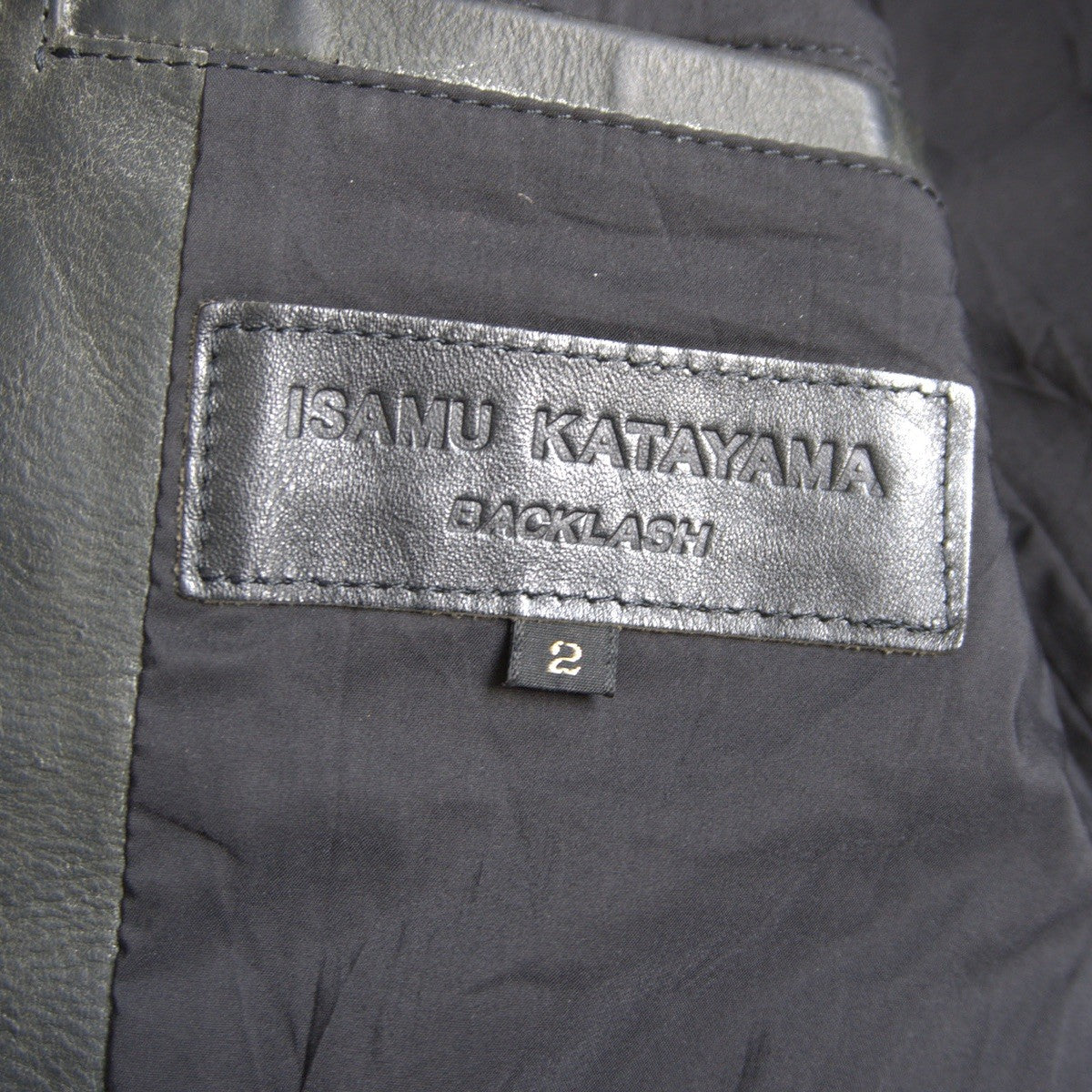 ISAMU KATAYAMA BACKLASH Single Rider's Leather Jacket Size M