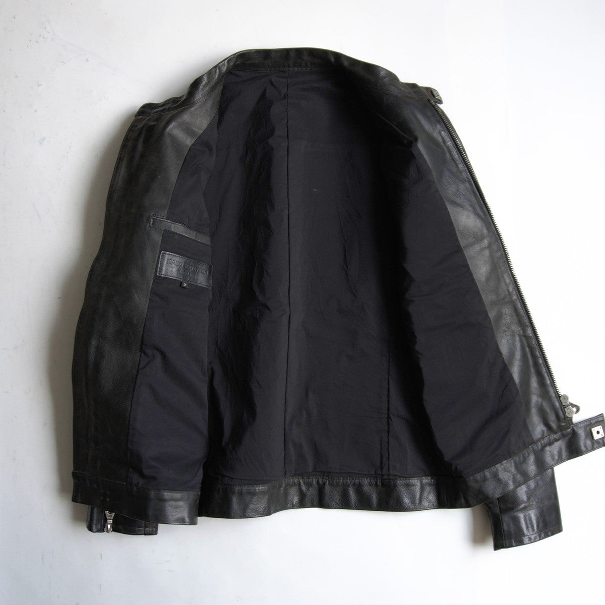 ISAMU KATAYAMA BACKLASH Single Rider's Leather Jacket Size M