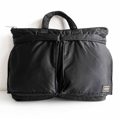 PORTER TANKER Nylon Short Helmet Bag Black Size ONE SIZE