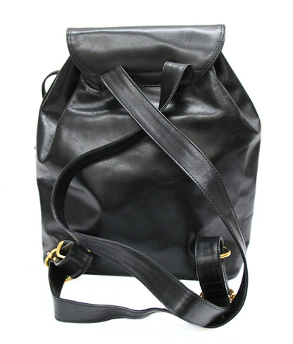 BALLY Vintage Leather Backpack Black