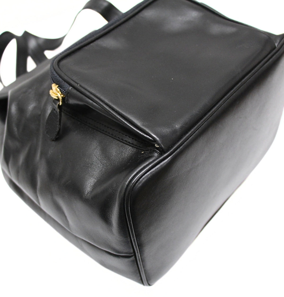 BALLY Vintage Leather Backpack Black