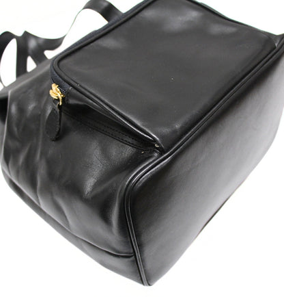 BALLY Vintage Leather Backpack Black