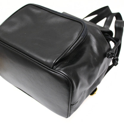 BALLY Vintage Leather Backpack Black