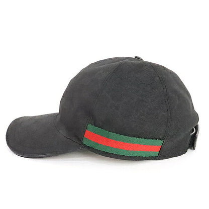 GUCCI Sherry Line Baseball Hat Black Size XL