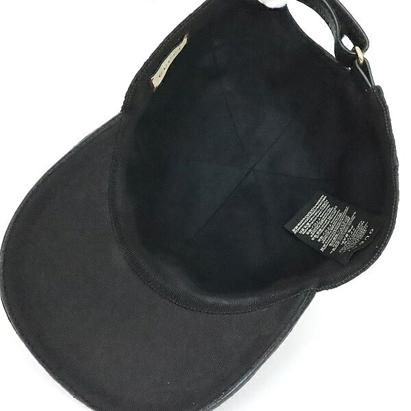 GUCCI Sherry Line Baseball Hat Black Size XL