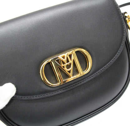 MCM Leather Shoulder Bag Black