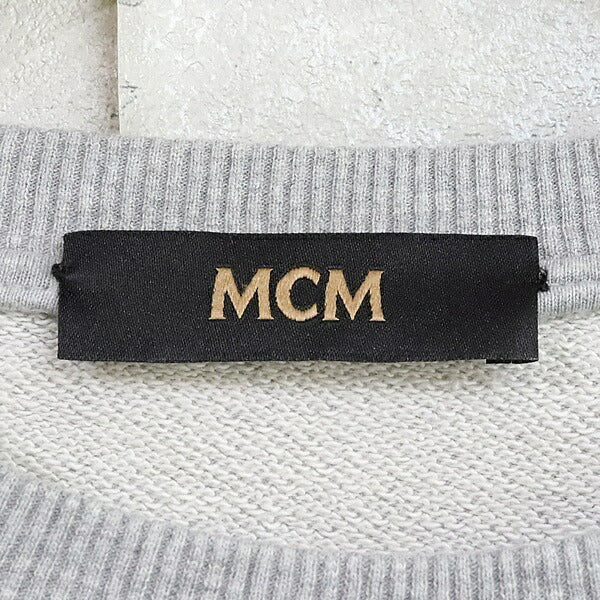 MCM Gray Classic Logo Cotton Sweatshirt Size M