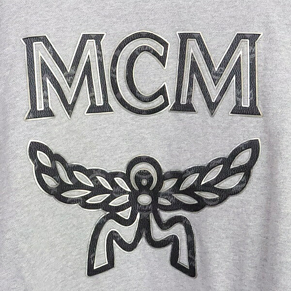 MCM Gray Classic Logo Cotton Sweatshirt Size M
