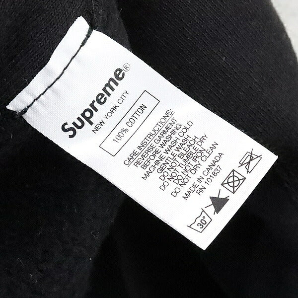 SUPREME supreme x Supreme 19SS Swarovski Crystal Box Logo Hoodie Black Size L