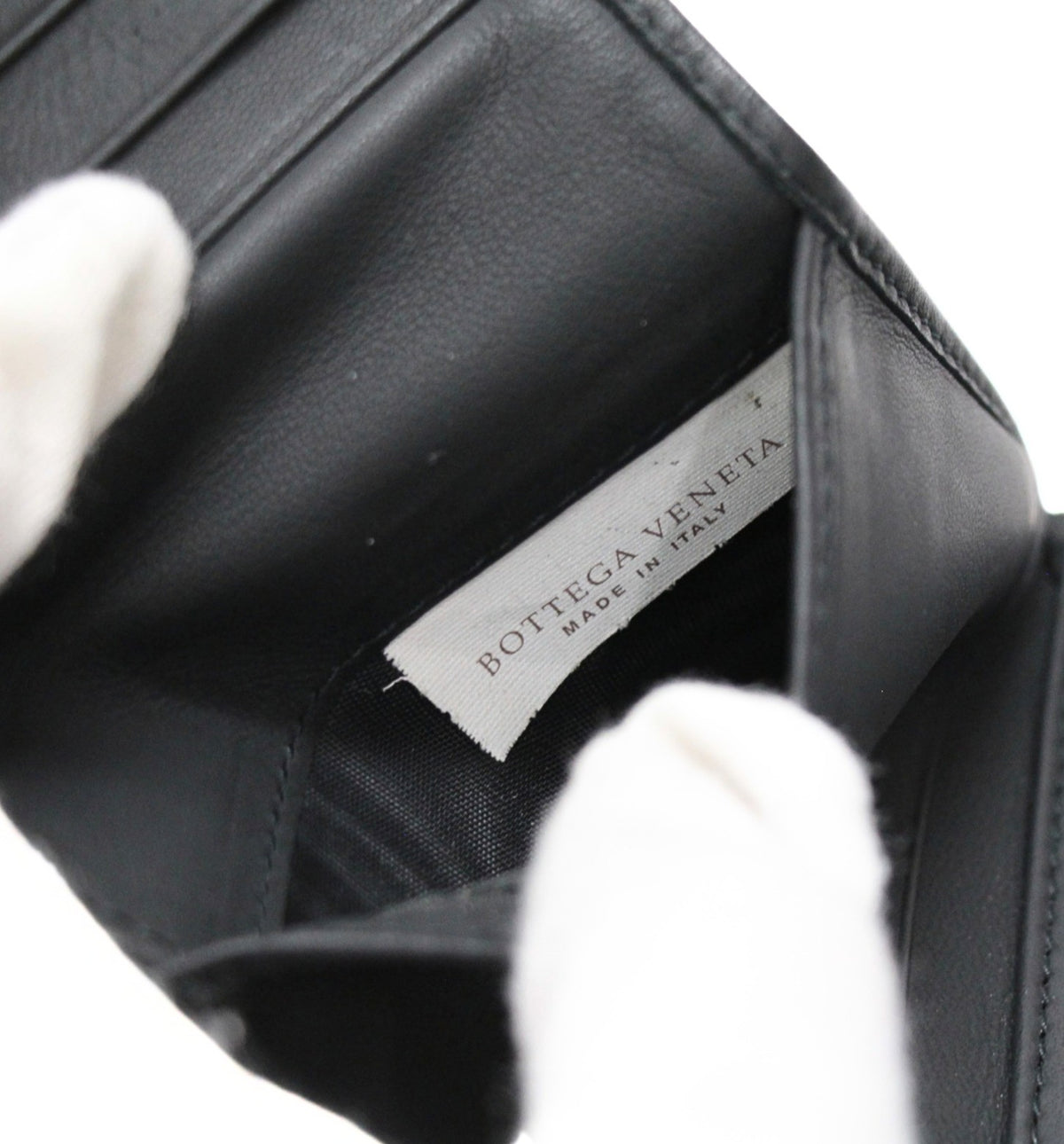 BOTTEGA VENETA Intrecciato Wallet Black