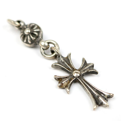 CHROME HEARTS Old 1 Ball Tiny CH Cross SV925 Pendant