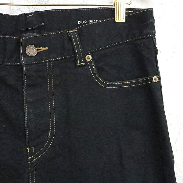 SAINT LAURENT PARIS 17SS Distressed Denim Black Size 31