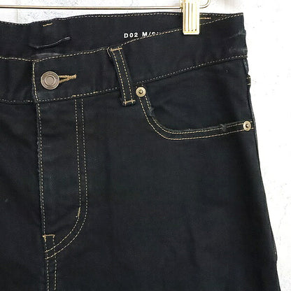SAINT LAURENT PARIS 17SS Distressed Denim Black Size 31