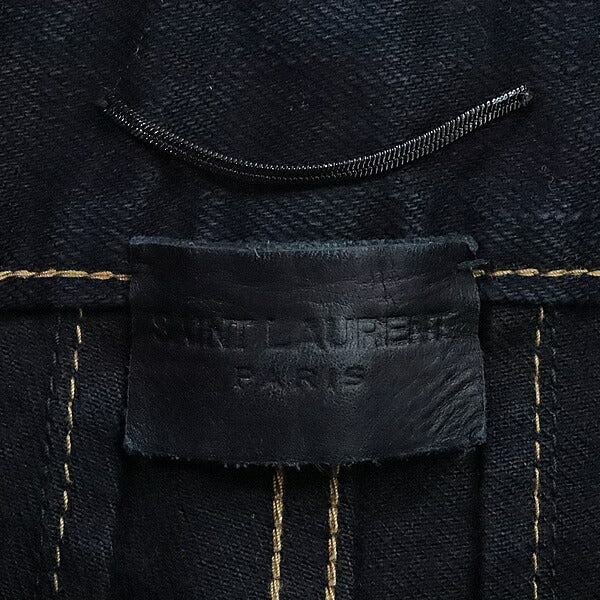 SAINT LAURENT PARIS 17SS Distressed Denim Black Size 31