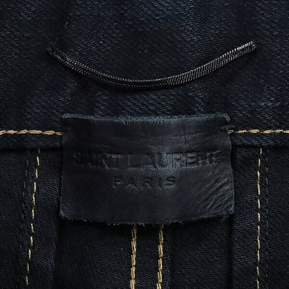 SAINT LAURENT PARIS 17SS Distressed Denim Black Size 31