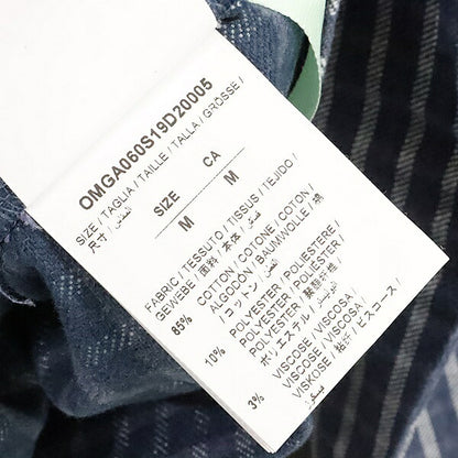 OFFWHITE 19SS Mona Lisa Check Shirt Blue Size M