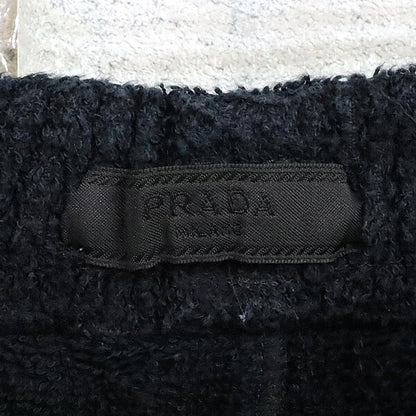 PRADA 22SS Triangle Logo Terry Shorts Black Size S