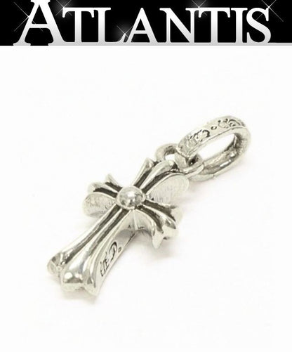 CHROME HEARTS Baby Fat Cross SV925 Pendant Silver