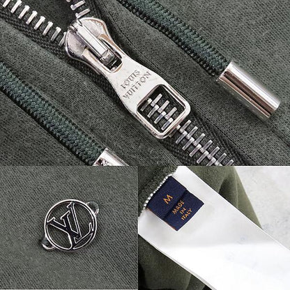 Louis Vuitton LV Circle Logo Cotton Hoodie Khaki Size M