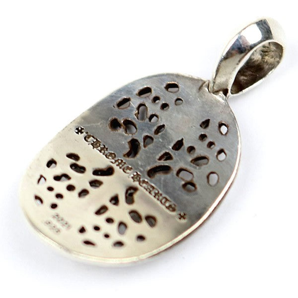 CHROME HEARTS Classic Oval Cross SV925 Pendant Charm Silver
