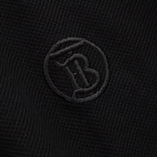 BURBERRY PIERSON Icon Stripe Pique Polo Shirt Black Size LG