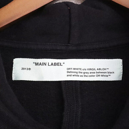 OFFWHITE 19SS Multi-color Cotton Zip Hoodie Black Size S