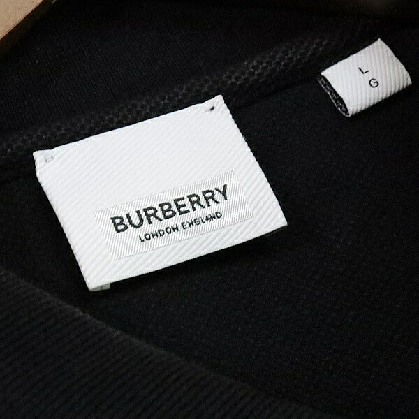 BURBERRY Icon Stripe Pique Polo Shirt Black Size LG