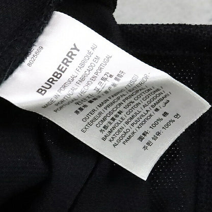 BURBERRY Icon Stripe Pique Polo Shirt Black Size LG