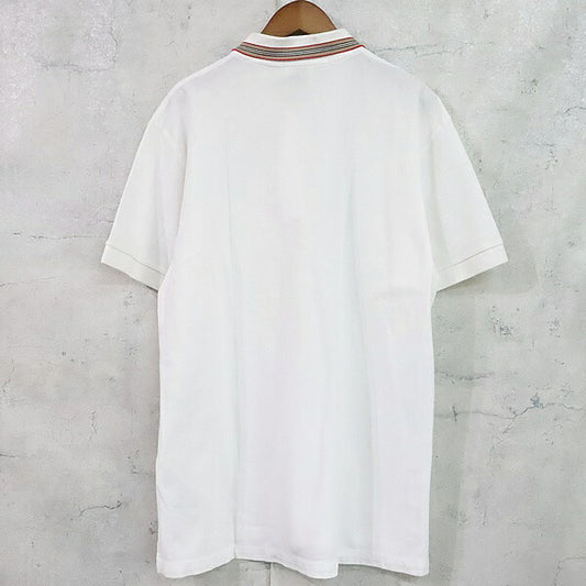 BURBERRY Pierson Icon Stripe Collar Pique Polo Size LG