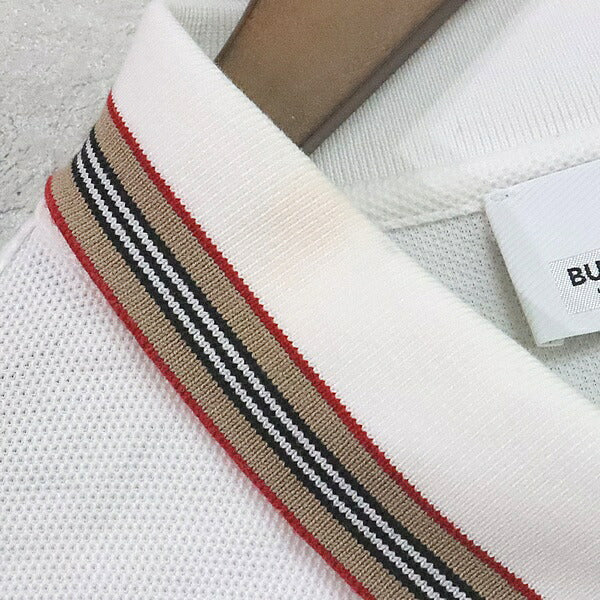 BURBERRY Pierson Icon Stripe Collar Pique Polo Size LG