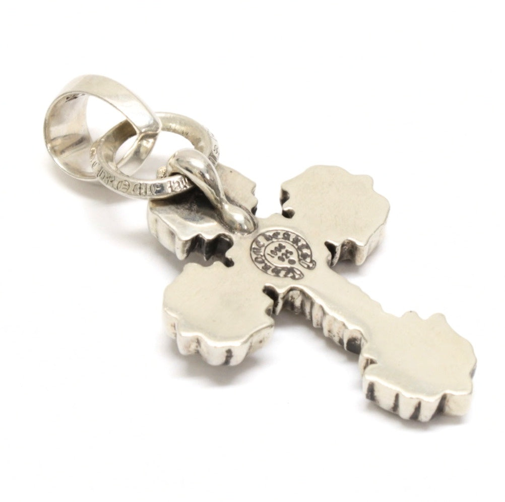 CHROME HEARTS Silver XS Filigree Cross w/ Bale Pendant.