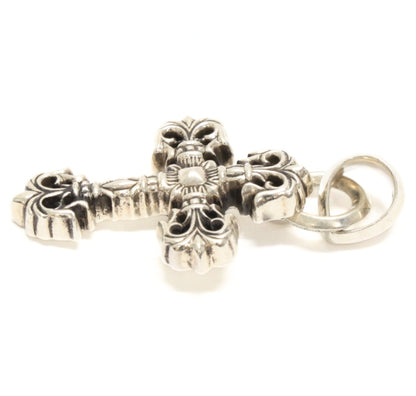 CHROME HEARTS Silver XS Filigree Cross w/ Bale Pendant.