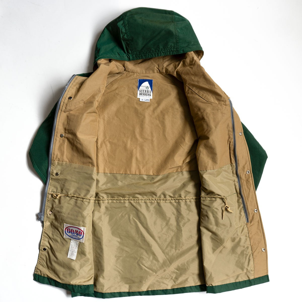 Sierra Designs USA Made 60/40 Mountain Parka Green Size S