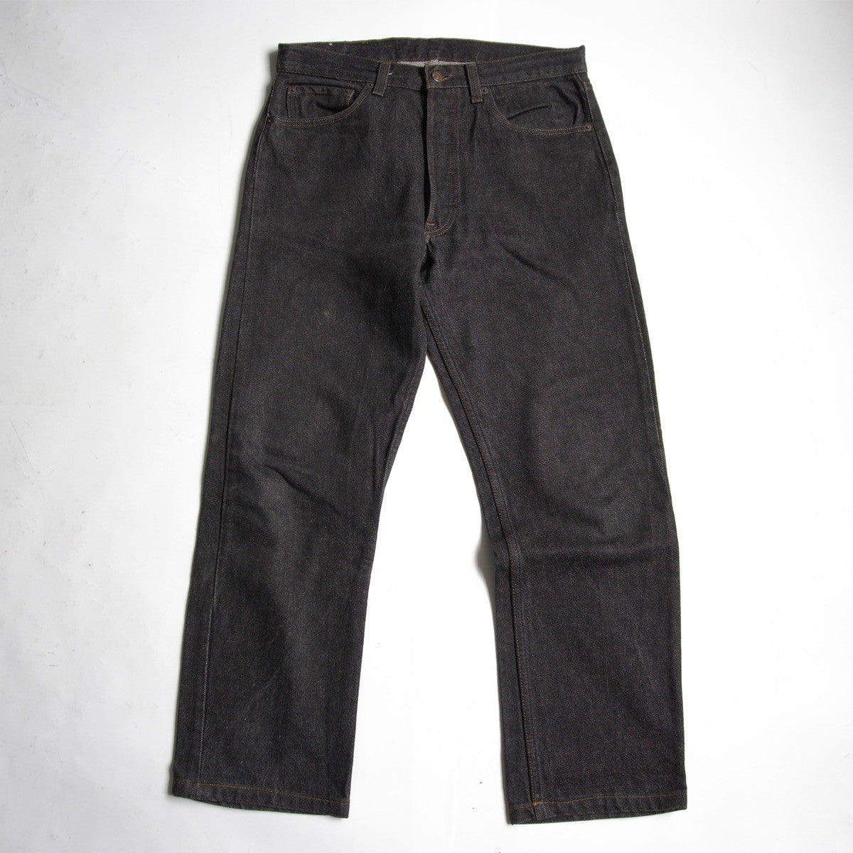 LEVI'S 80s 501 Pre-Dyed Black Denim Jeans Made in Size 33×30