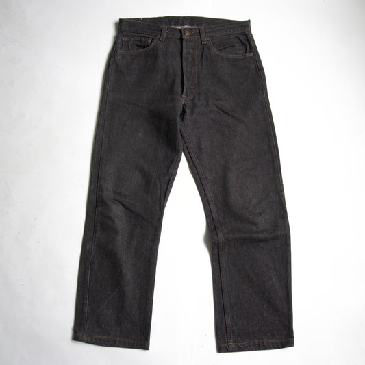 LEVI'S 80s 501 Pre-Dyed Black Denim Jeans Made in Size 33×30
