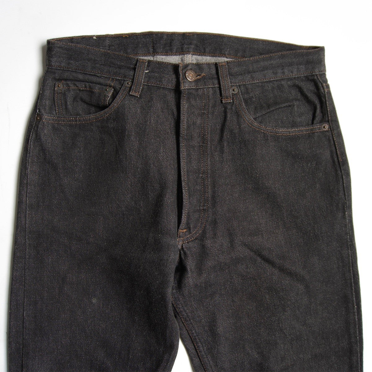 LEVI'S 80s 501 Pre-Dyed Black Denim Jeans Made in Size 33×30