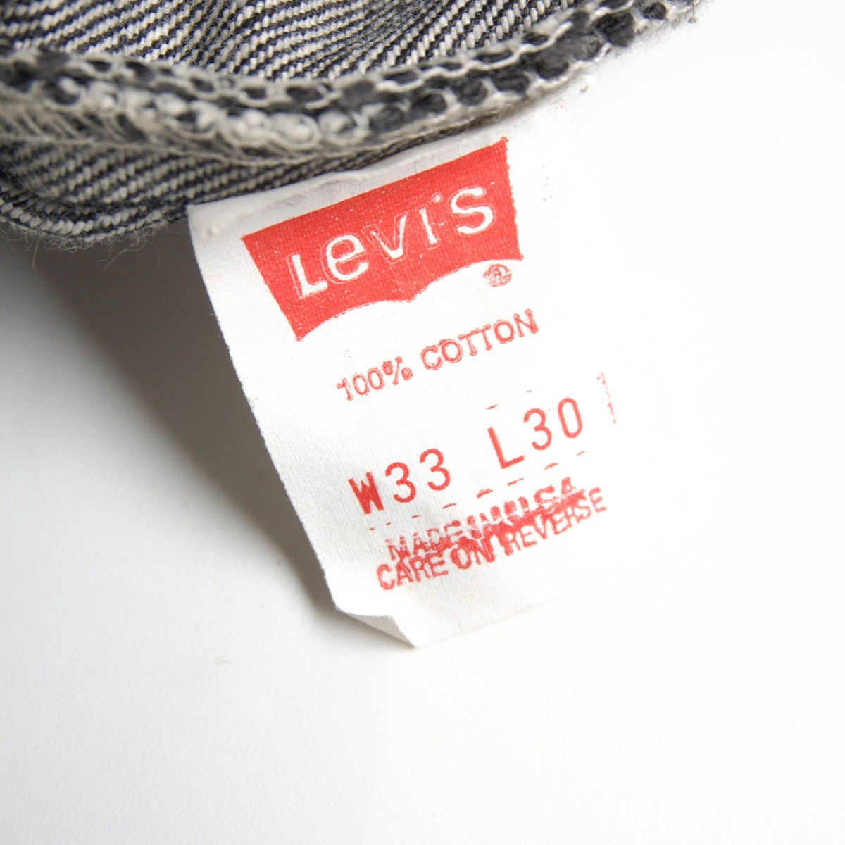LEVI'S 80s 501 Pre-Dyed Black Denim Jeans Made in Size 33×30