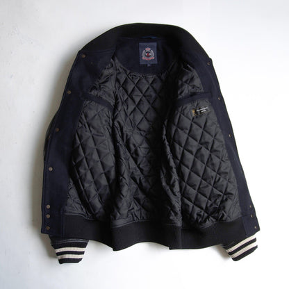 VAN CLUB Wool Leather Sleeve Varsity Jacket Patches Size LL